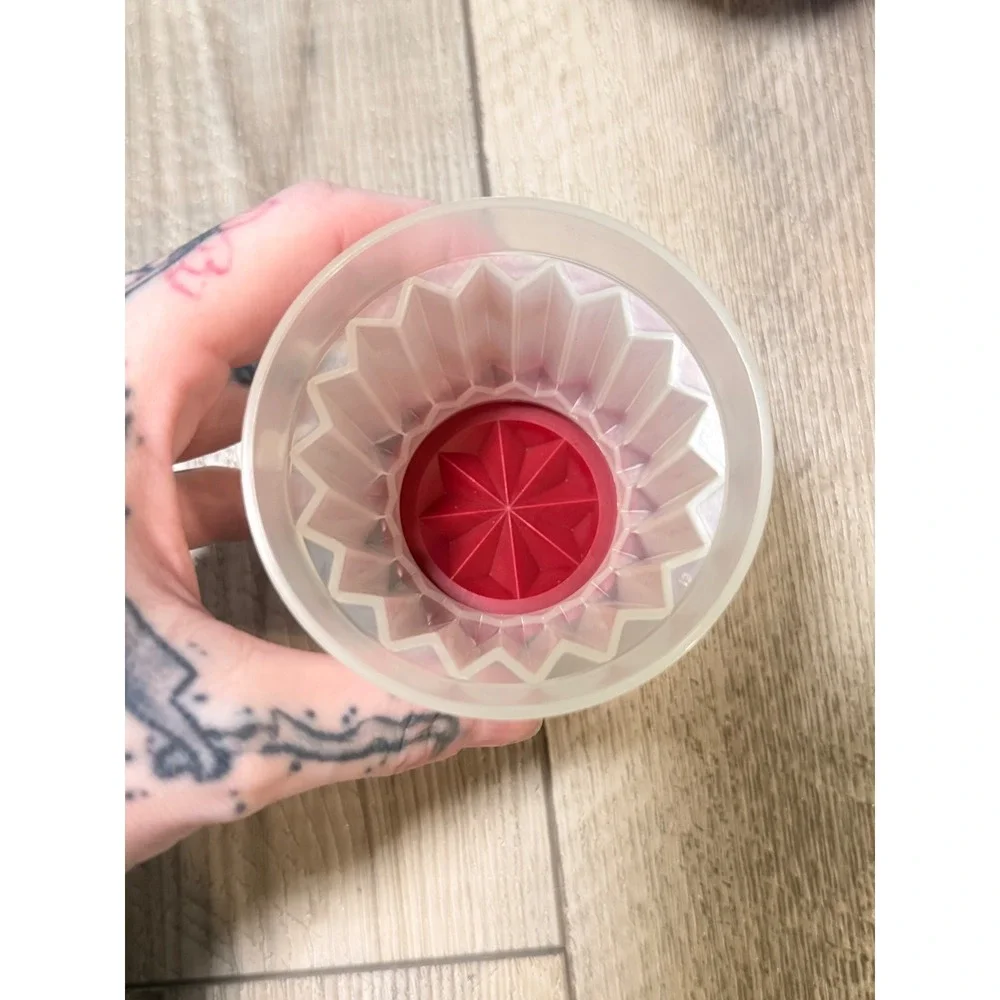 Vintage Tupperware Jel-N-Serve Individual Jello Molds Red Blue Set of 4 297 4922